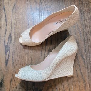 LKBennett wedge heels peep toe